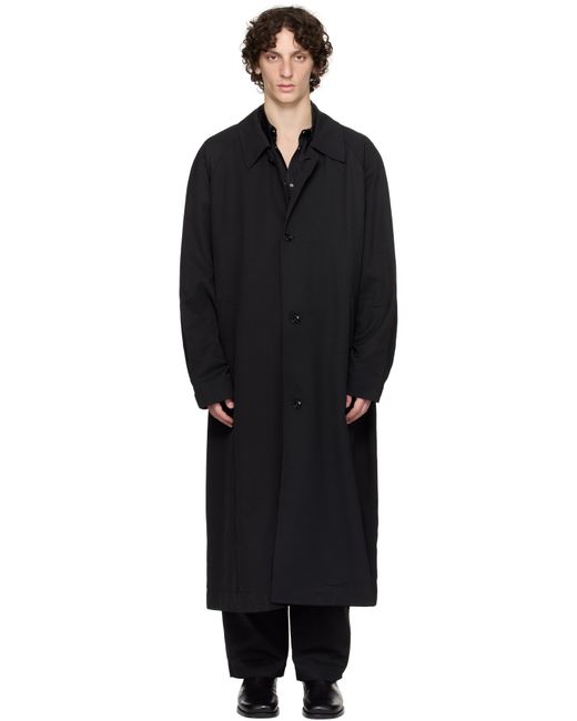 Lemaire Black Half Coat for men