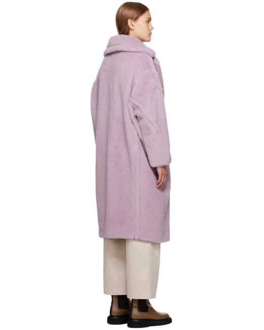Purple teddy shop bear coat