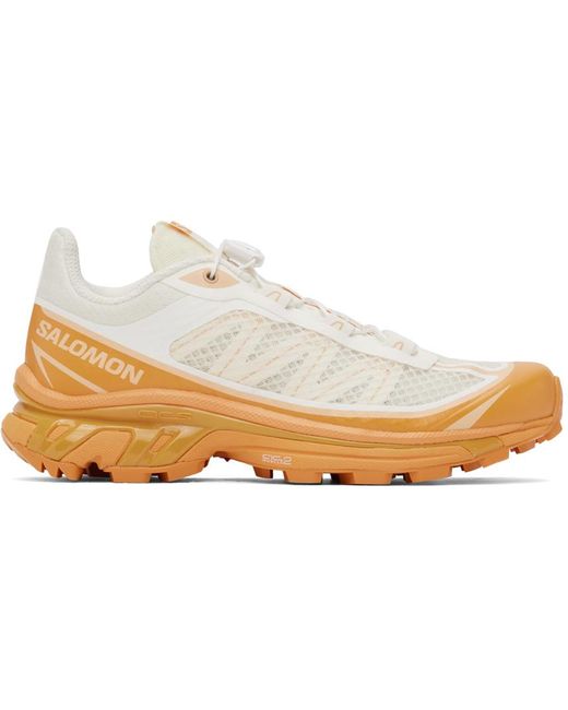 Salomon Black Off-white & Orange Xt-6 Ft Sneakers