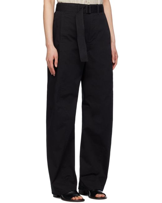 Lemaire Black Twisted Trousers