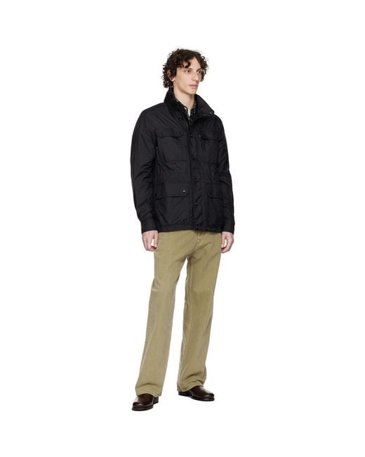 Moncler Black Lez Water-Repellent Field Jacket for men