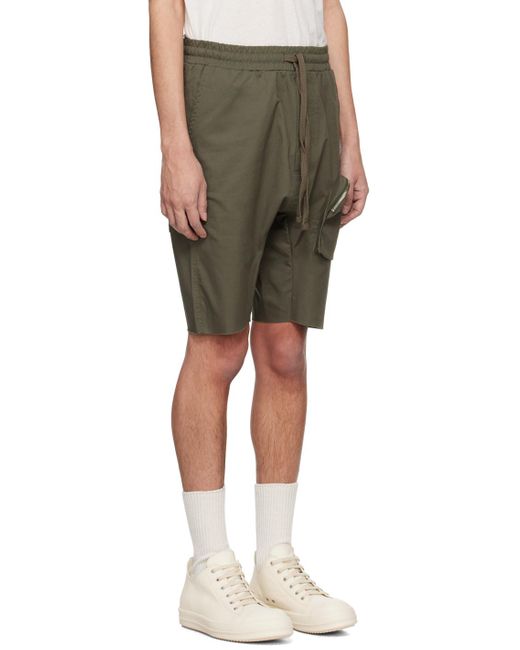Thom Krom Green Pocket Shorts for men