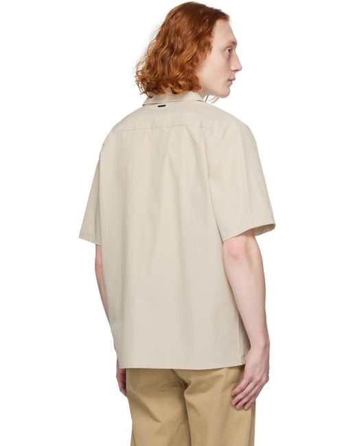 Norse Projects Natural Khaki Carsten Shirt for men