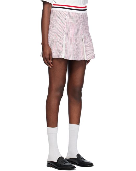 Thom Browne Multicolor Pleated Miniskirt