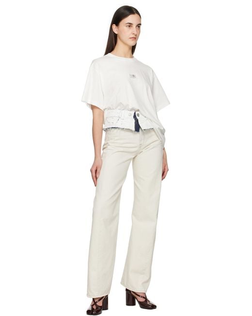 ベルト MM6 MAISON MARGIELA DENIM BELT MM6 Maison Margiela Numeric Signature Leather Belt | Black