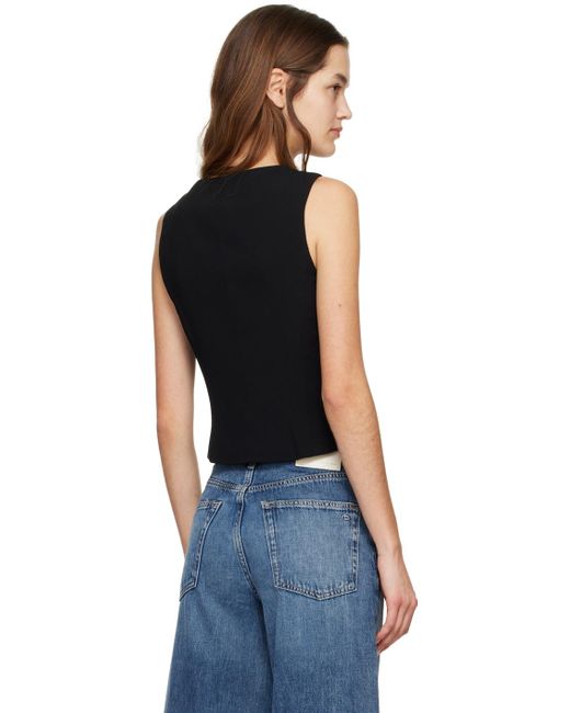 Rag & Bone Black Mariana Vest