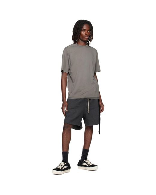 Rick Owens Black Tower Long Boxers Shorts for men
