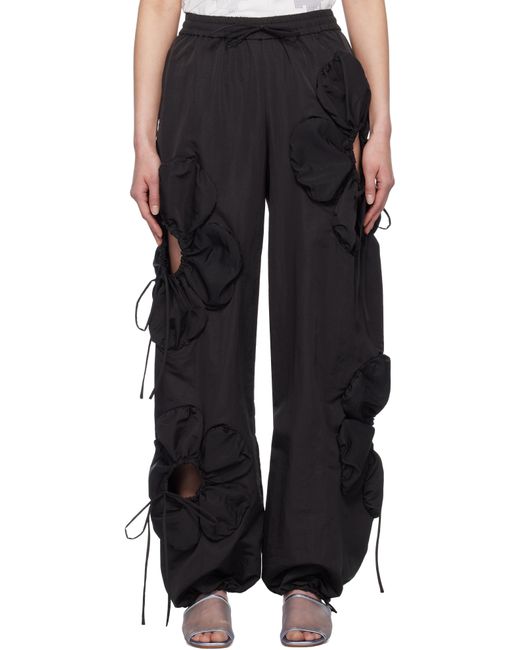JKim Black Flower Lounge Pants