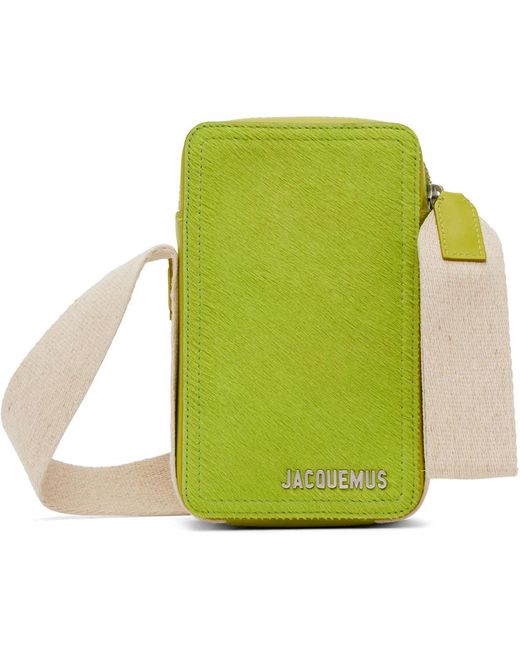 Jacquemus Green Le Raphia 'le Cuerda Vertical' Bag for men