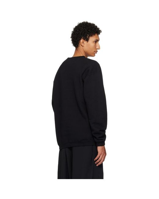 Y's for men Black Graphic Sweatshirt for men