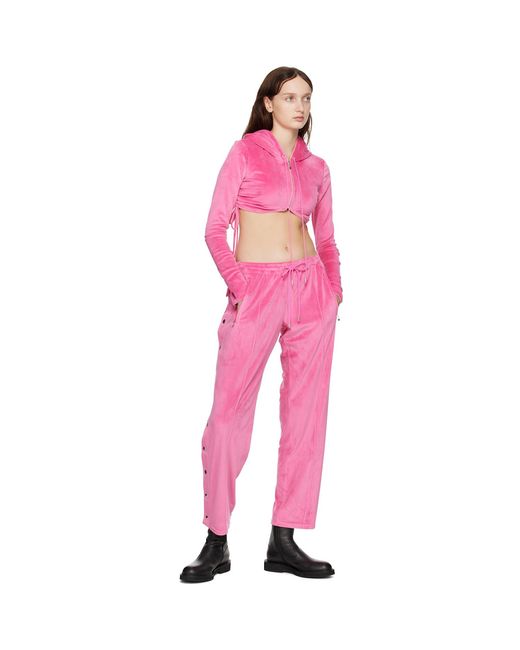 Priscavera Pink Vented Lounge Pants