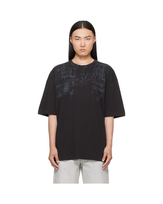 Maison Margiela Black Oversized T-Shirt for men