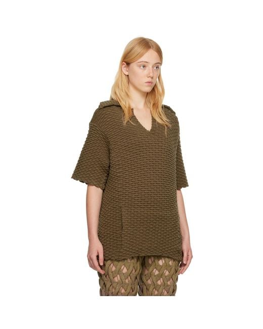 Isa Boulder Brown Ssense Exclusive Khaki Peanut Polo