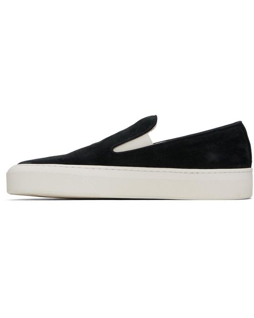 Common Projects Black Slip On Suede Sneakers for men