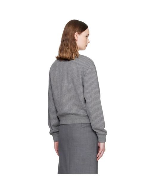 Mackage Gray Juniper-K Brushed Knit Bomber Jacket