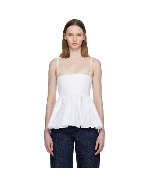 Jacquemus White 'the Traversin' Top