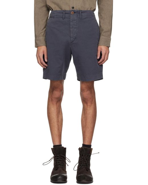 RRL Blue Garment-dyed Shorts for men