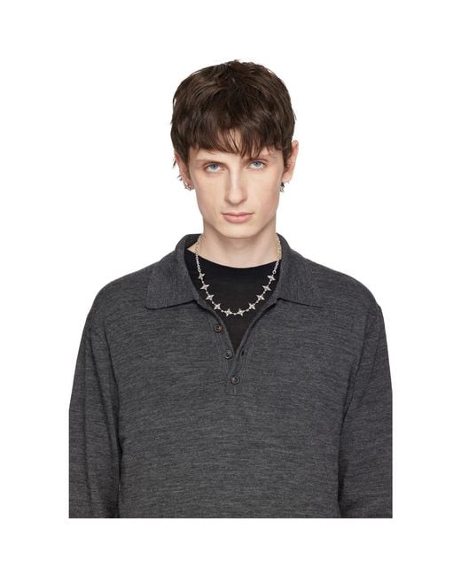Emanuele Bicocchi White Stella Ventis Crystal Necklace for men