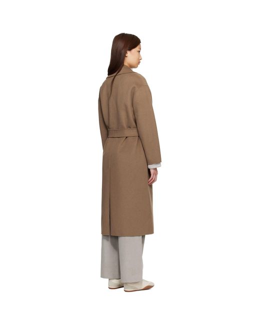 Max Mara Black Long Wool Broadcloth Coat