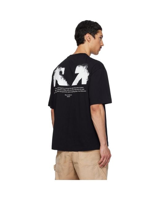 Off-White c/o Virgil Abloh Black Half Arrow Skate T-Shirt for men