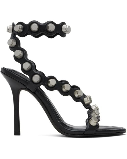 Alexander Wang Riot Heeled Sandals in Black | Lyst
