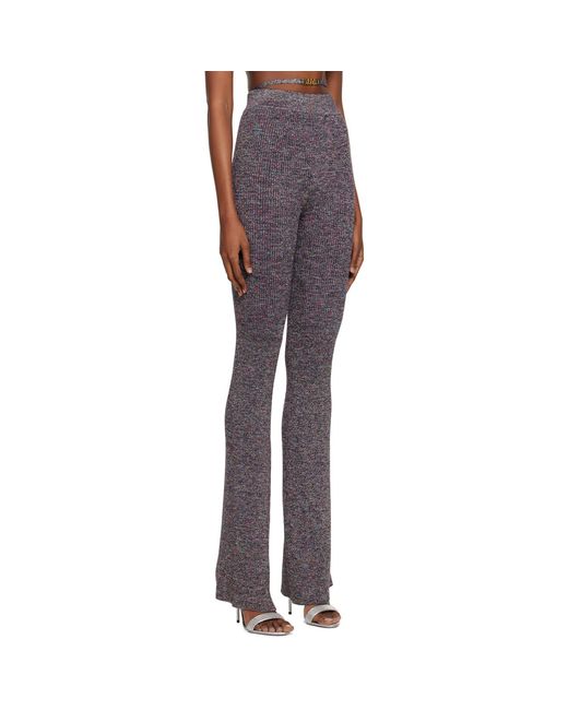 Gcds Blue Multicolor Ribbed Lounge Pants