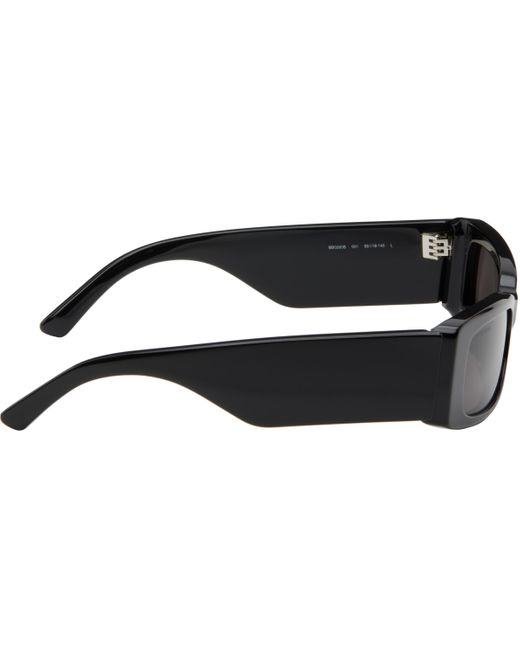 Balenciaga Black Rectangular Sunglasses for men