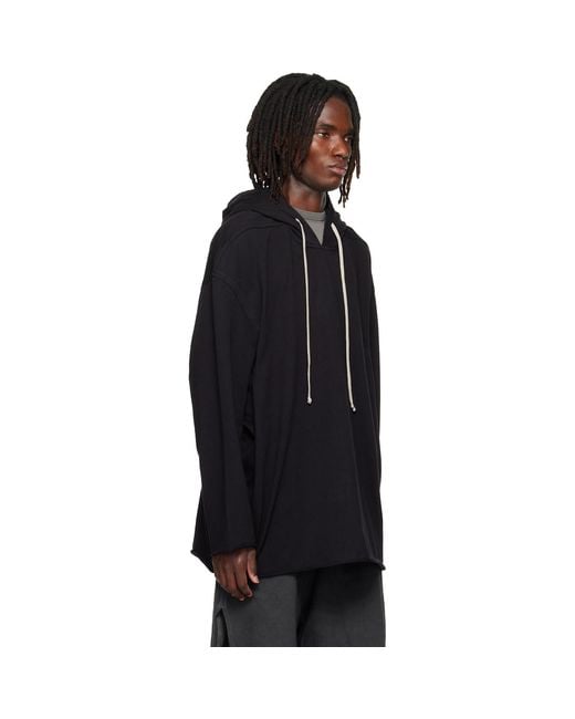Rick Owens Black Tower Peter Hoodie for men