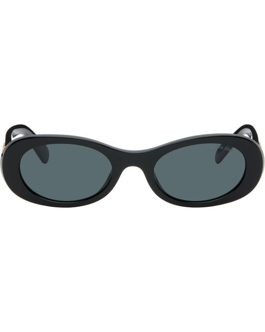 Miu Miu Black Miu Glimpse Sunglasses