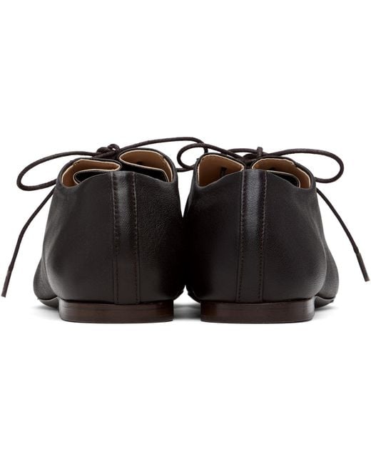 Lemaire Black Souris Flat Classic Derbys