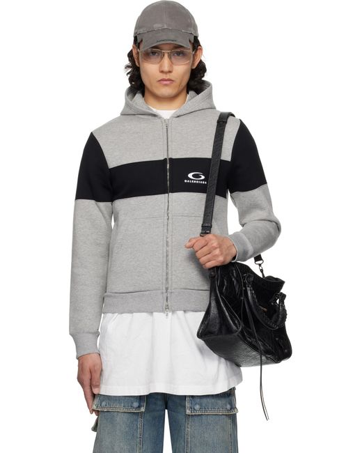 Balenciaga Black Technical Jersey Hoodie for men