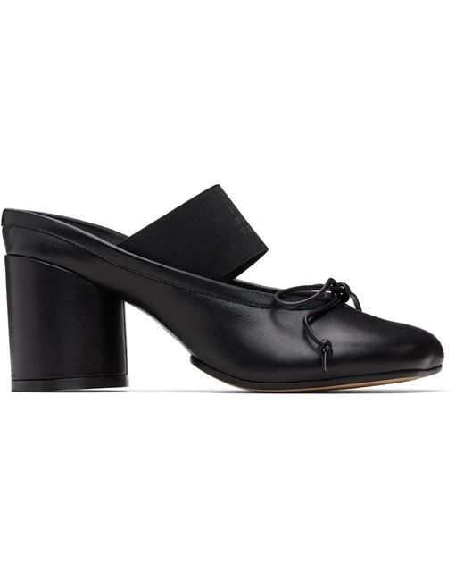 MM6 by Maison Margiela Black Anatomic Numeric Heels