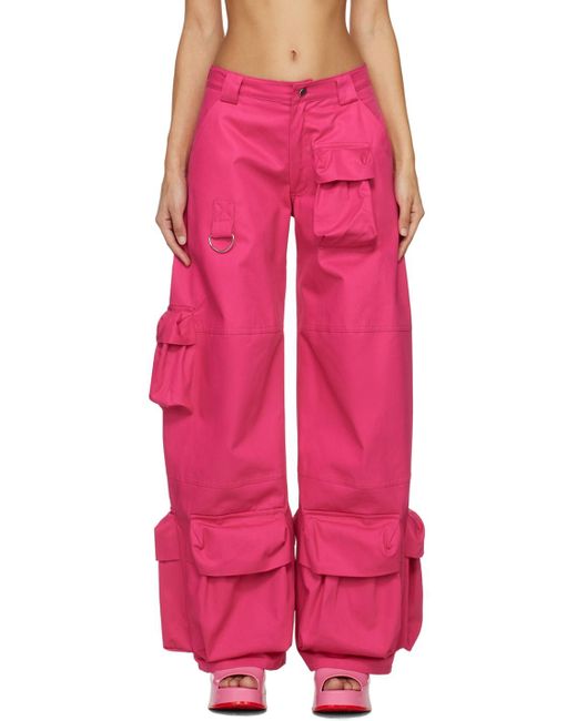 Collina Strada Pink Ssense Exclusive Lawn Trousers