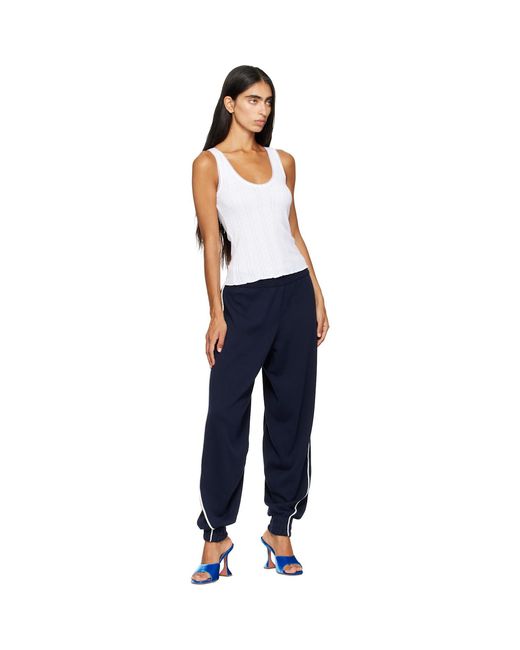 AMINA MUADDI Blue Lupita 95 Slipper Heeled Sandals
