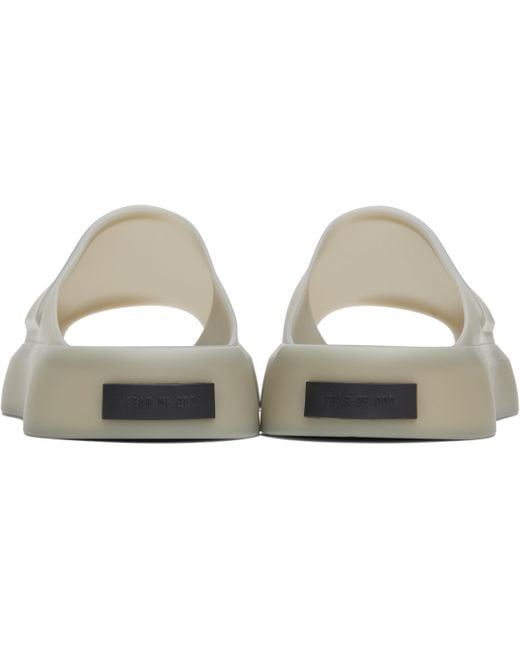 Fear Of God Black Los Feliz Rubber Sandals for men