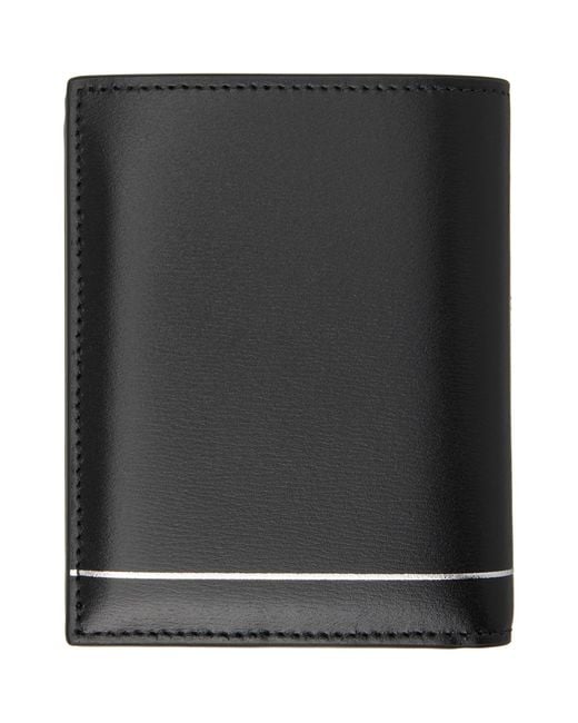 Ferragamo Black Gancini Credit Card Holder for men
