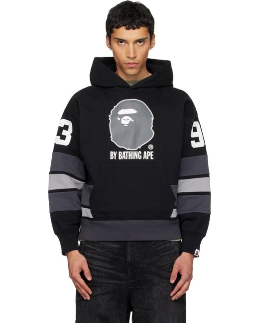 A Bathing Ape Black Pullover Hoodie for men