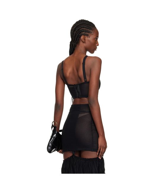 KNWLS Black Uma Bustier Bra