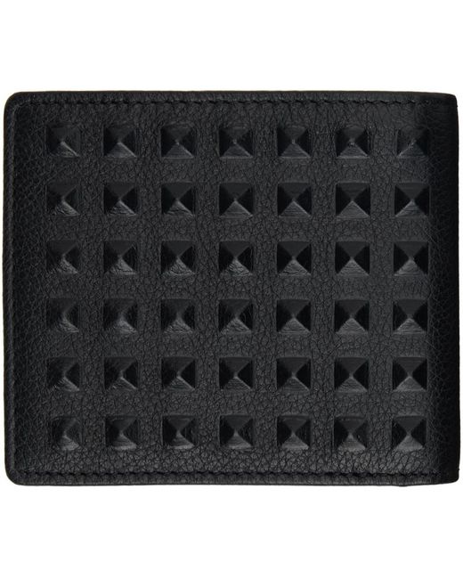 HUGO Black Leather Wallet for men