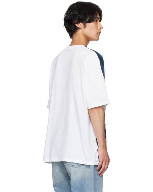Alexander McQueen Blue Exploded Skull T-Shirt for men