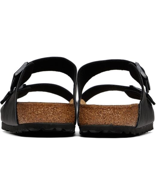 Birkenstock Black Regular Arizona Sandals for men