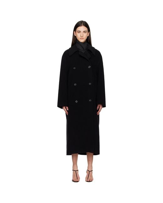 Totême Black Shield Coat