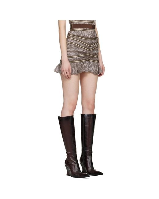 KNWLS Black Freya Miniskirt