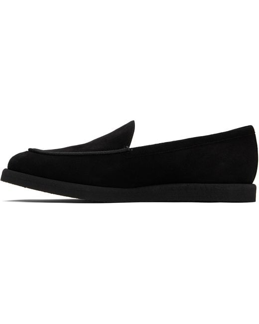 Max Mara Black Soft Moc Loafers