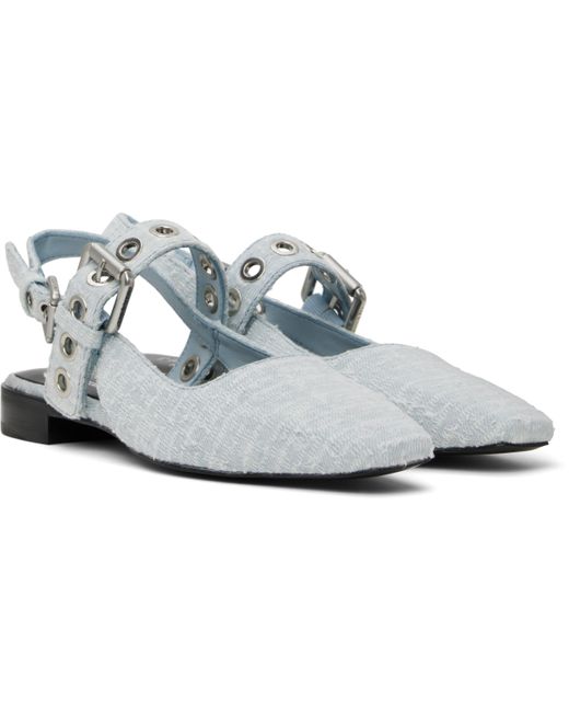 Rag & Bone Black Moto Astra Slingback Slippers