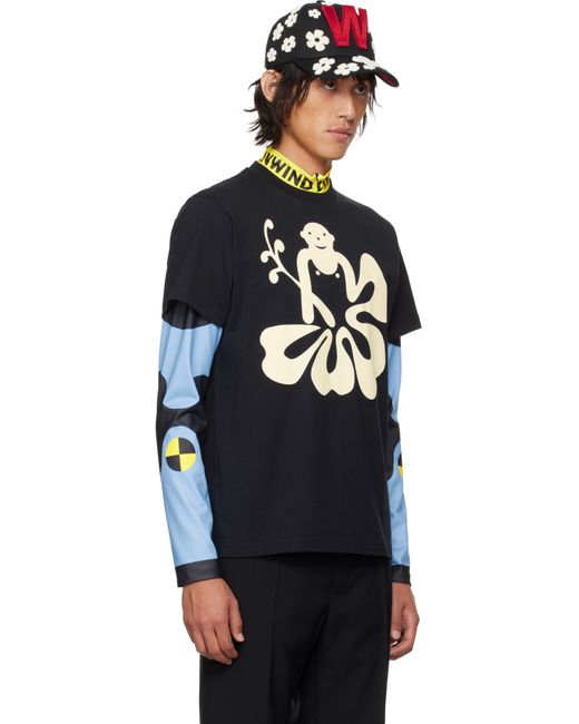 Walter Van Beirendonck Black Hawaii T-Shirt for men