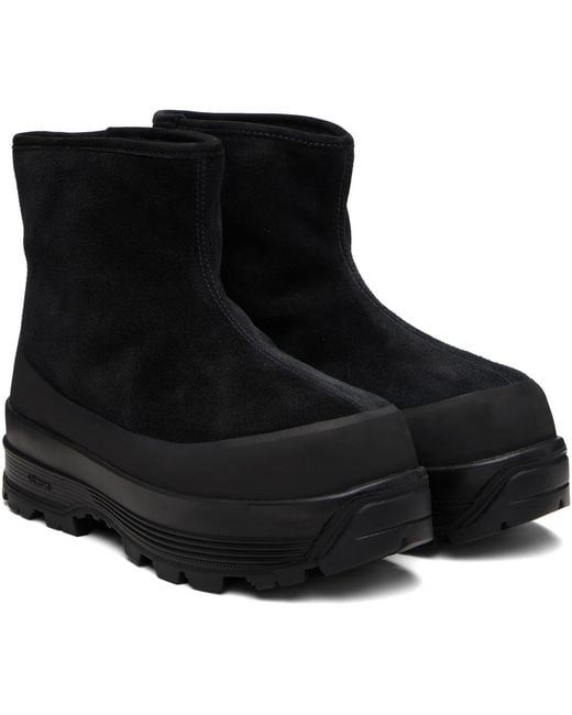 Diemme Black Badia Shearling Boots for men