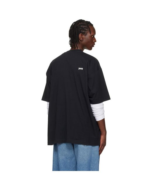 Vetements Blue 'Fu' T-Shirt for men