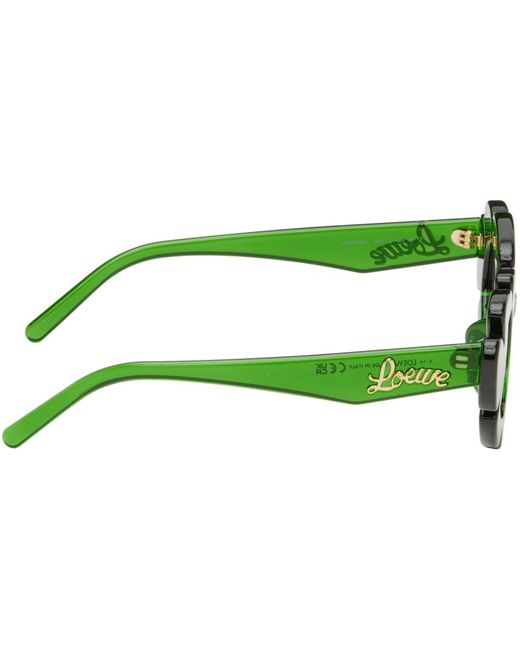 Loewe Green Flower Sunglasses for men