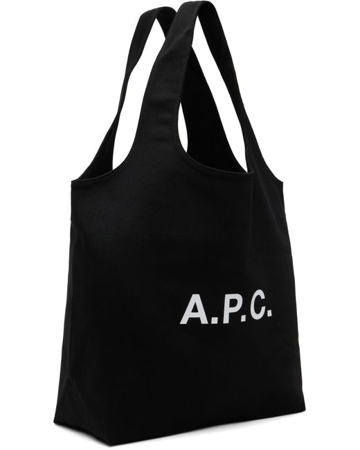 A.P.C. ネイビー Ninon トートバッグ Black
